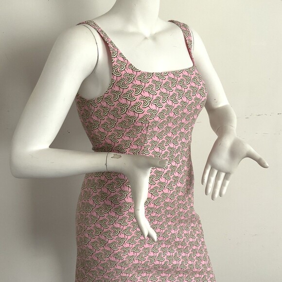 J. Crew Tank Dress Pink Umbrella Print Empire Waist Sleeveless 10 - Picture 13 of 13